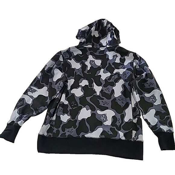 S Ripndip Gray Camo Lord NERMAL Cat pull Over Hoodie Camouflage NEW W Tag SMALL - Picture 9 of 11